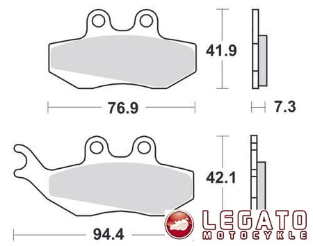 KLOCKI HAMULCOWE SBS 120 MS