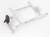 Chrome holder left side incl. carrier lock for Hepco&Becker Alu Standard sidecases