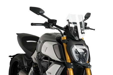 Owiewka PUIG do Ducati Diavel 1260 19-22 (Sport) Przezroczysty (W) 3773W