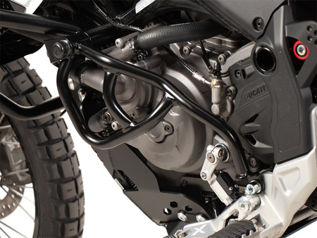Additional crash bar black, one-sided for Ducati DesertX Rally (2024-)