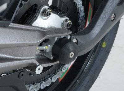 SLIDERY WAHACZA RG RACING APRILIA CAPONORD 1200, LEWA STRONA BLACK