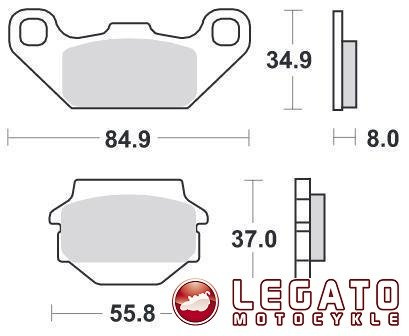 KLOCKI HAMULCOWE SBS 591 SI