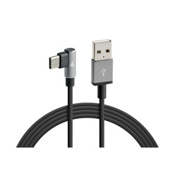 38838 Kabel Usb 90° > Usb typ C - 100 cm - černý