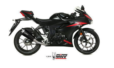 Mivv Układ wydechowy DELTA RACE BLACK stal nierdzewna SUZUKI GSX-R 125 2017-2020