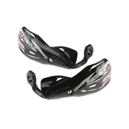 ZETA Handbary IMPACT X3 szalki/listki osłony dłoni czarne komplet MX ENDURO