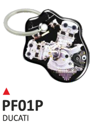 ONEDESIGN Dwustronny wypukły brelok na klucze bicilindro Ducati