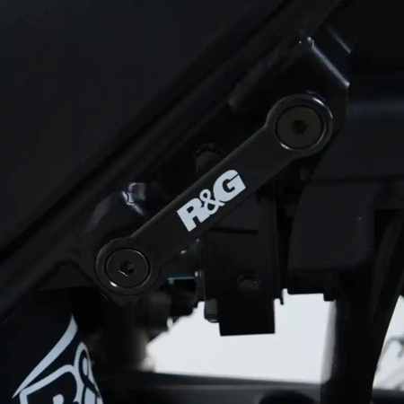 MOCOWANIE WYDECHU + ZESTAW ZAŚLEPEK PODNÓŻKÓW SUZUKI SV650 16- BLACK