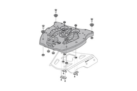 PŁYTA MONTAŻOWA POD KUFER TRAX ADAPTER PLATE SW-MOTECH