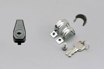 Daytona Zabezpieczenie do Kasku montowane do kierownicy Czarna z hakiem Ø22,2 / 25,4 mm 91487