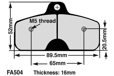 EBC Klocki kartingowe FA504B (1 kpl. na tarczę)