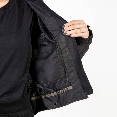 KURTKA TEKSTYLNA OZONE DART LADY SILVER/BLACK