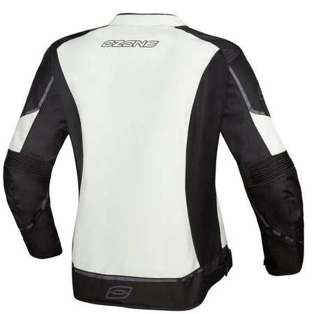 Motocyklowa Kurtka Tekstylna Ozone Jet II Lady Ice/Black