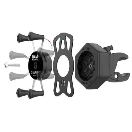 RAM-HOL-UN7-462-400 RAM® X-Grip® Duży uchwyt na telefon z Vibe-Safe™ i małym Tough-Claw™