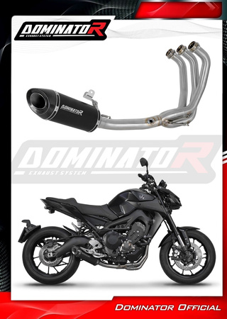 Dominator Układ wydechowy HP8 Black + dB killer Yamaha Mt-09 2017-2020