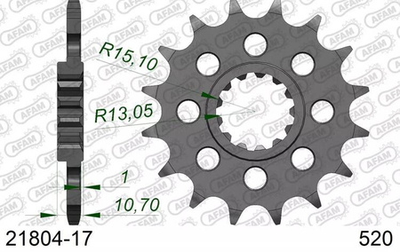 21804-17 AFAM ZĘBATKA PRZEDNIA 