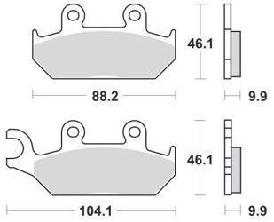 KLOCKI HAMULCOWE SBS 650 HF