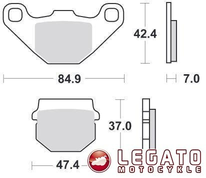 KLOCKI HAMULCOWE SBS 544 RSI