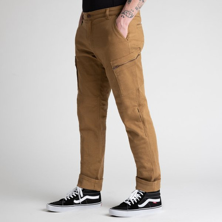 Motocyklowe Spodnie Jeansowe Broger Alaska Caramel
