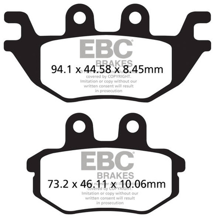 EBC Klocki hamulcowe FA686R (kpl. na 1 tarcze)