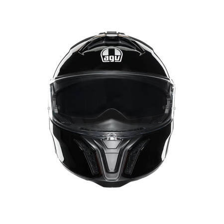 KASK MOTOCYKLOWY SZCZĘKOWY AGV TOURMODULAR CZARNY POŁYSK