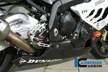 Spoiler dolny racingowy do wydechu sportowego - BMW S 1000 RR Racing (2009-2011) ILMBERGER VEU.059.S1RAB.K