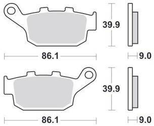 KLOCKI HAMULCOWE SBS 881 LS