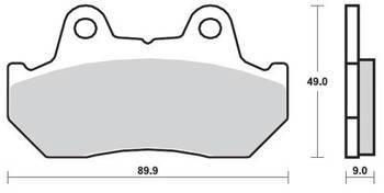 KLOCKI HAMULCOWE SBS 572 DCC
