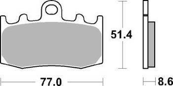 KLOCKI HAMULCOWE SBS 796 HS