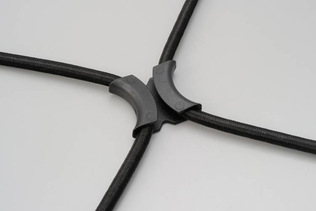 Linka mocująca  1000mmx2  czarna  w kształcie X