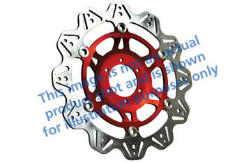 EBC Tarcza hamulcowa motocyklowa VR1120RED VEE, czerwona
