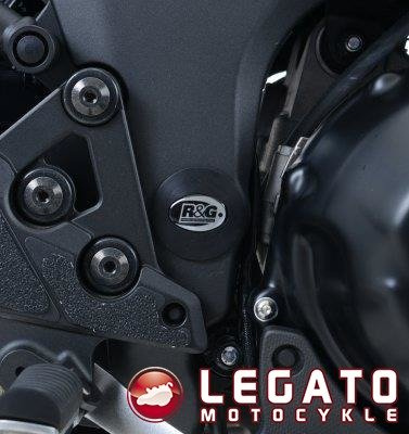 ZAŚLEPKA RAMY RG RACING KAWASAKI 1000 VERSYS 15-, PRAWA DÓŁ BLACK