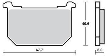 KLOCKI HAMULCOWE SBS 539 DCC