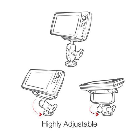 Uchwyt kulowy RAM® Drill-Down do Humminbird Helix 8-10 i Solix 10