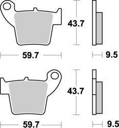 KLOCKI HAMULCOWE SBS 777 RSI