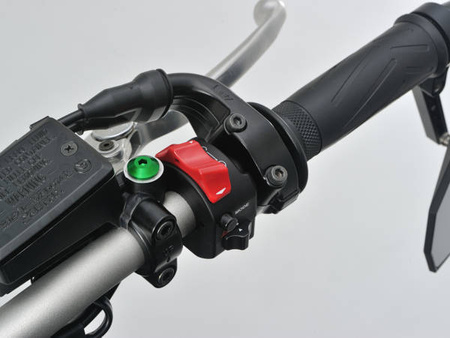 Śruba zaślepka do otworu lusterka  M10-P1.25/lewa zielony