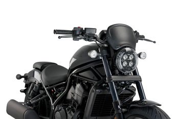 Owiewka PUIG Retroplate do Honda CMX1100 Rebel 2021-2025 Czarny mat (J) 20821J