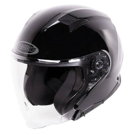 KASK OZONE OPEN FACE SQUARE GLOSS BLACK