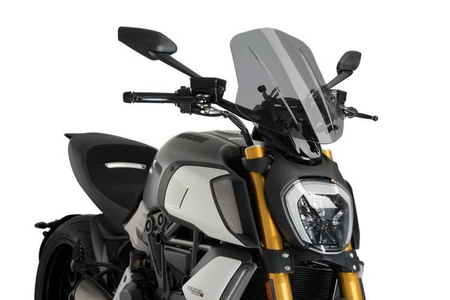 Owiewka PUIG do Ducati Diavel 1260 19-22 (Touring) Mocno przyciemniany (F) 3775F
