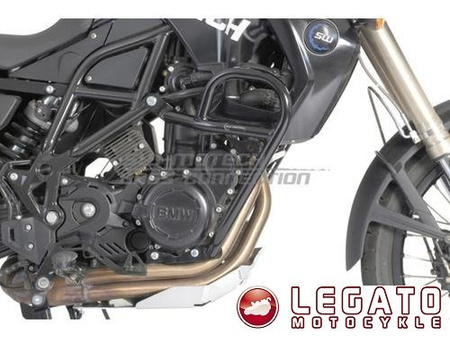 CRASHBARY CZARNE BMW F 800 GS (08 -)  SW-MOTECH