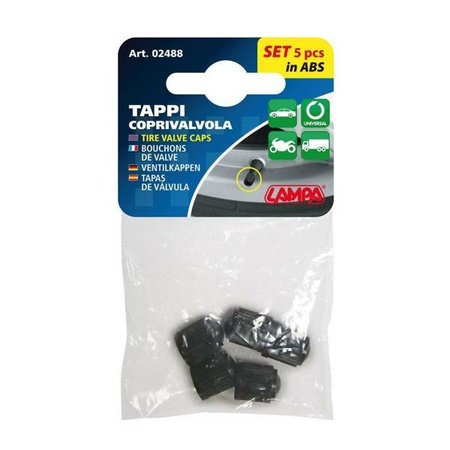 02488 Zestaw nakrętek na wentyle 5 szt. 