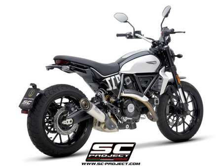 SC-Project tłumik końcowy S1 tytan Ducati Scrambler 800 (2023-2024)