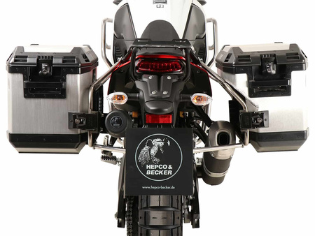 Sidecarrier Cutout stainless steel incl. Xplorer sideboxes silver for Yamaha Ténéré 700 / Rally (2019-2024)