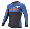 Koszulka rowerowa ALPINESTARS DROP 8.0 L/S JERSEY kolor czerwony/granatowy/niebieski