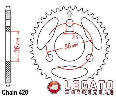 ZĘBATKA NAPĘDOWA JT TYŁ