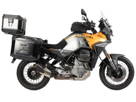 Sidecarrier permanent mounted black for Moto Guzzi Stelvio (2024-)