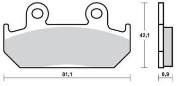 KLOCKI HAMULCOWE SBS 593 DCC