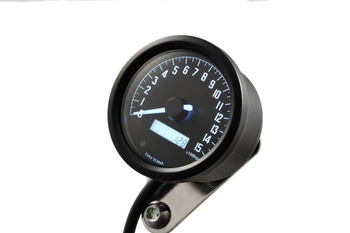 VELONA60 Obrotomierz 15000 RPM białe-LED czarny