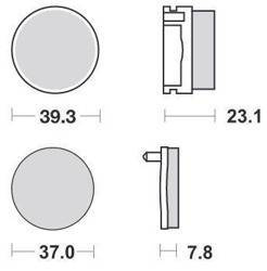 KLOCKI HAMULCOWE SBS 637 SI