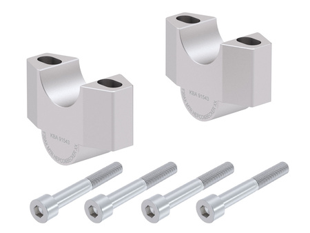 Handlebar riser 30 mm silver for Honda ADV 350 (2022-)