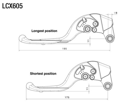 Adjustable Plus Clutch levers